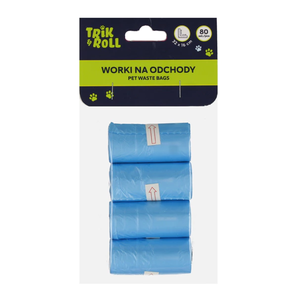 Kutyapiszok zacskó 80 db 4 tekercs